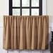 Farmhouse Kitchen Curtains VHC Cotton Burlap Tier Pair Rod Pocket Solid Color