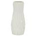 White Ceramic Geometric Vase