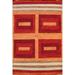 Modern Geometric Gabbeh Kashkoli Oriental Wool Area Rug Hand-knotted - 4'5" x 6'2"