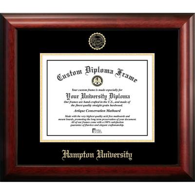 Hampton University 11w x 8.5h Gold Embossed Diploma Frame