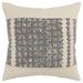 Donny Osmond Charcoal/ Cream Color Block Throw Pillow