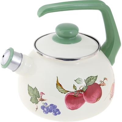 STP-Goods 2.7-Quart Fruits Enamel on Steel Whistle Tea Kettle