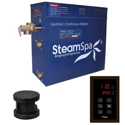 SteamSpa Oasis 7.5 KW QuickStart Steam Bath Generator Package in Oil Rubbed Bronze