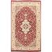 Vegetable Dye Floral Kashan Oriental Area Rug Hand-knotted Wool Carpet - 3'2" x 5'4"