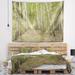 Designart 'Dense Birch Grove in Summer Day' Forest Wall Tapestry