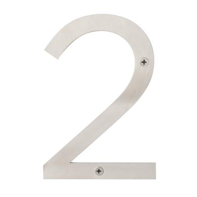 Stainless Steel House Numbers - 6"H