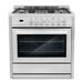 Cosmo 36 in. 3.8 cu. ft. Single Cosmo Oven Dual Fuel Range with 8 Function Convection Oven in Stainless Steel