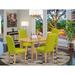 East West Furniture Dinette Set Includes a Rectangle Dining Room Table with Butterfly Leaf and Dining Chairs (Pieces Options)