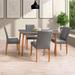 CorLiving Alpine Dining Set in Two Tone with High Back Chairs, 5pc