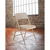 2300 Deluxe Triple Hinge Premium Folding Chair, Pack of 4 - Cafe Beige