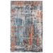 Alora Decor Alure Blue, Beige, Black, and Orange Wool Blend Rug