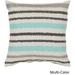 Decorative Pershore 22-inch Striped Ikat Poly or Feather Down Filled Pillow