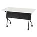 Flip-Top Training Table 48 x 24 with Black Frame