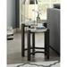 Bittar Transitional Brown Grey 20-inch Faux Marble Top Nesting Side Table by Furniture of America