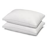 Soft Luxury Plush Gusseted Soft Gel Filled Stomach Sleeper Pillow, Set of 2