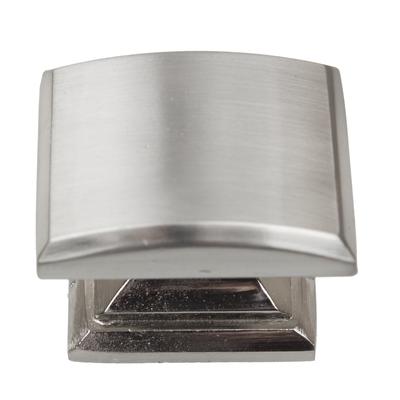 GlideRite 1.25-inch Domed Convex Square Satin Nickel Cabinet Knobs (Pack of 10 or 25)