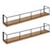 Carbon Loft Richter 2-pack Wood and Metal Floating Wall Shelves - 2 Piece