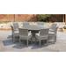 Fairmont 9 Piece Wicker Round Outdoor Patio Dining Set with Cushions