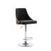 Porthos Home Trey Bar Stool, PU Leather, Chrome Base