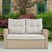 Lawayon Outdoor Wicker Loveseat with Cushions by Havenside Home