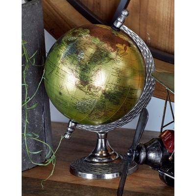 Brown Aluminum Metal Globe