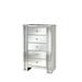 Acme Furniture Nysa Mirrored Cabinet with 5 Drawers