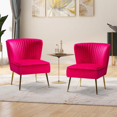 Monica Tufted Velvet Upholstered Side Chairs (Set of 2)