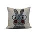 E by Design 20-inch What's Up Bunny Holiday Animal Print Pillow