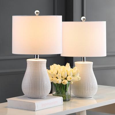 SAFAVIEH Lighting 21" Dayton LED Table Lamp (Set of 2) - 12"x12"x21"