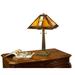 Tiffany-style Mission Aztec Table Lamp