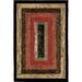 Mayberry Hearthside Rustic Panel Striped Lodge Area Rug