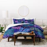 Schatzi Brown Phoenix Tropical Indigo Duvet Cover Set