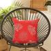 Porch & Den Pebble Beach Red Reef Throw Pillow Cover