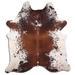 Cowhide Area Rugs NATURAL HAIR ON COWHIDE SALT AND PEPPER BROWN AND WHITE 3 - 5 M GRADE A size ( 32 - 45 sqft ) - Big