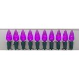 Purple LED Set of 70 Lights Light String C6