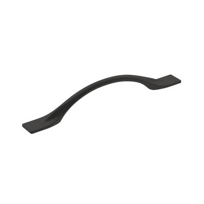 Uprise 5-1/16 in (128 mm) Center-to-Center Matte Black Cabinet Pull - 5.0625