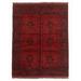 ECARPETGALLERY Hand-knotted Finest Khal Mohammadi Red Wool Rug - 4'11 x 6'6