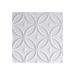 Fasade Rings Decorative Vinyl 2ft x 2ft Lay In Ceiling Tile in Matte White (5 Pack)
