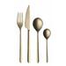 Linea Champagne 5-piece Stainless Steel w/PVD Titanium Coating Flatware Set