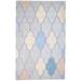One of a Kind Hand-Tufted Modern & Contemporary 5' x 8' Trellis Wool Grey Rug - 5'0"x8'0"