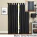 Blazing Needles 84-inch Twill Insulated Blackout Two-Tone Reversible Curtain Panel Pair - 52 x 84 - 52 x 84