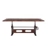 Welles Adjustable Reclaimed Teak Wood Dining Table