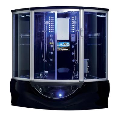 SUPERIOR Steam Shower Sauna Whirlpool Spa Tub with Smart TV