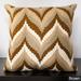 Decorative Keon Chevron Print Feather Down Filled or Poly Filled Decorative Pillow