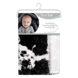 Cow Print Plush Baby Blanket