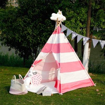 Modern Home Children's Canvas Tepee Set with Travel Case