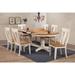 Iconic Furniture Panel Back Caramel Biscotti 42 x 66 x 78 x 90 7-piece Oval Dining Set