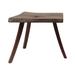 Artissance Live Edge Solid Walnut Wood Side Table, 25 Inch Wide, Natural Wood (Color & Size May Vary) - 25"W x 15"L x 21"H