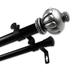 InStyleDesign 1" Two Tone Imperial Collection Double Curtain Rod