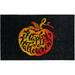 Mohawk Home Speckled Pumpkin Black Kitchen Mat